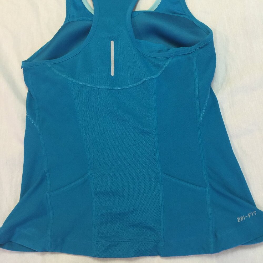 🐢🐢🐢  NIKE DRI FIT WOMENS ATHLETIC TANK TOP WITH BUILT BRA SIZE S 🐢🐢🐢 - Picture 6 of 6